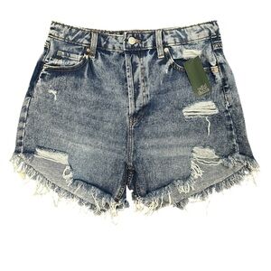 Wild Fable Highest Rise button fly distressed denim shorts Size 12 NWT